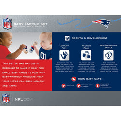 New England Patriots - Baby Rattles 2-Pack (ONLINE ORDER ONLY)