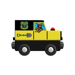 Smokey Bear Jeep Wood Toy Train