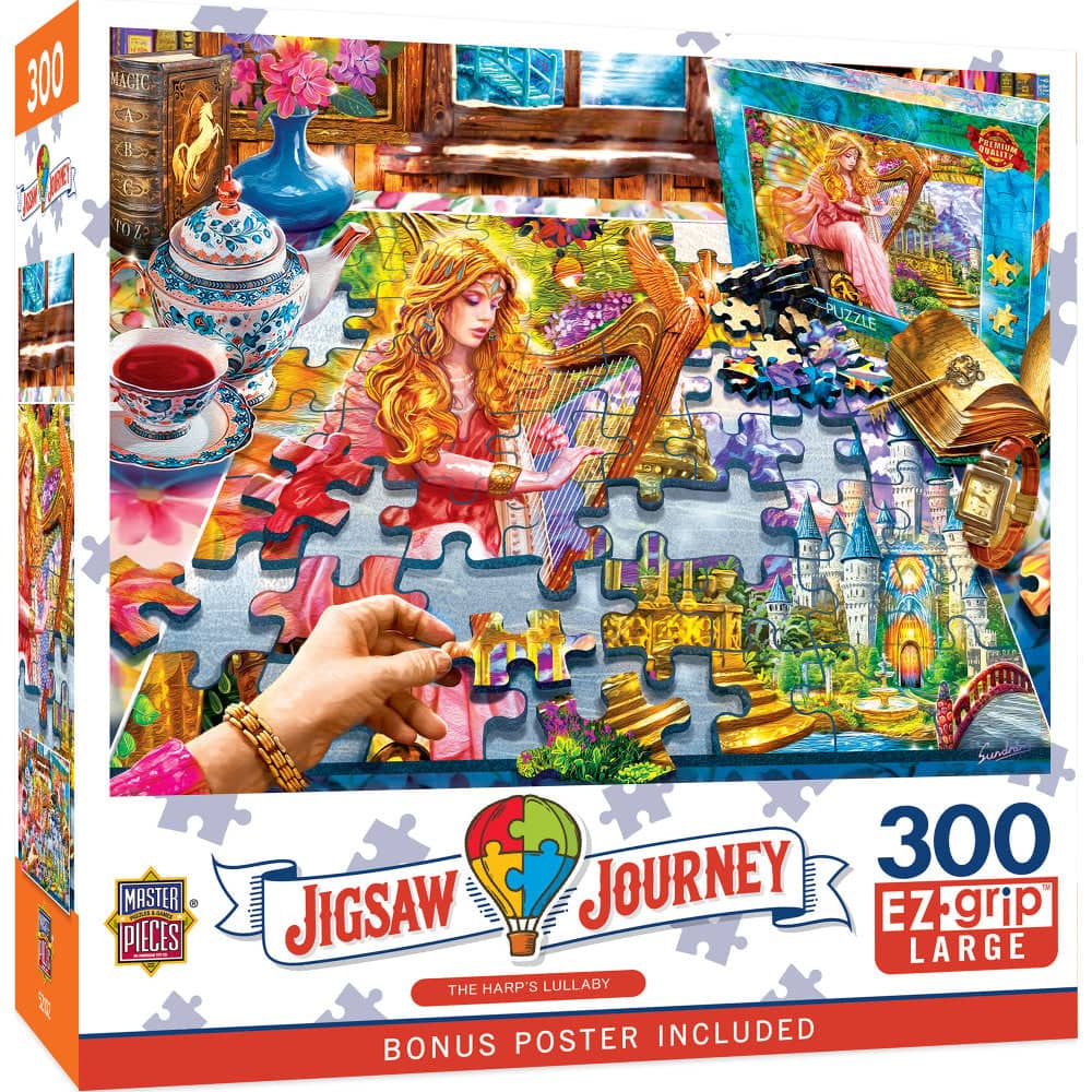 Jigsaw Journey - The Harp's Lullaby 300 Piece EZ Grip Jigsaw Puzzle