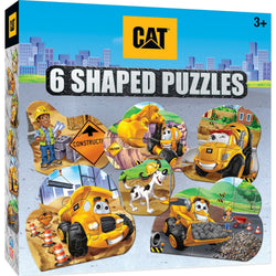 CAT - Caterpillar Mini Shaped Puzzles 6-Pack