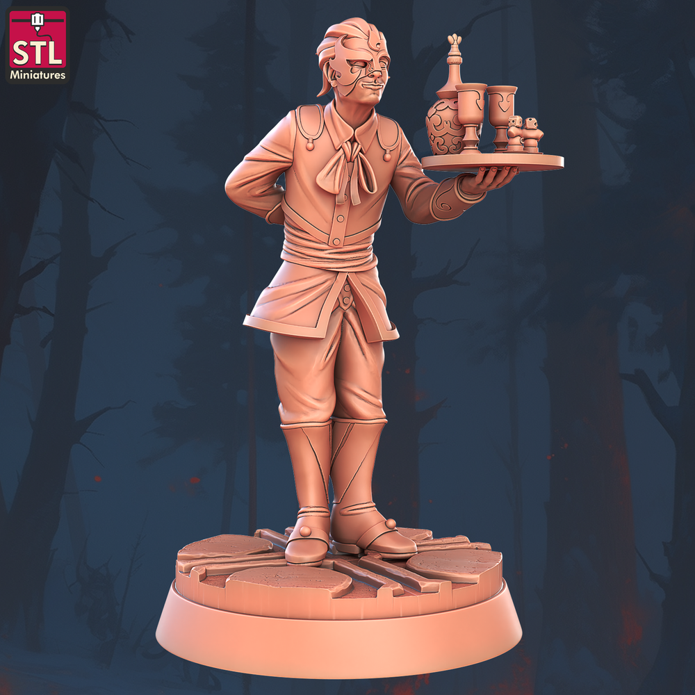 3D Printed STL Miniatures Masquerade Vetenian Carnival Set 28 - 32mm War Gaming D&D (Online Only)