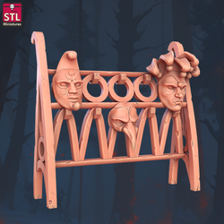 3D Printed STL Miniatures Masquerade Vetenian Carnival Set 28 - 32mm War Gaming D&D (Online Only)