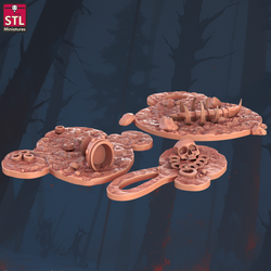 3D Printed STL Miniatures Sewers Workers Set 28 - 32mm War Gaming D&D (Online Only)