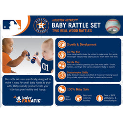 Houston Astros - Baby Rattles 2-Pack (ONLINE ORDER ONLY)