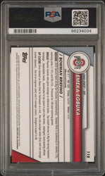Graded 2023 Topps Bowman U Sapphire Emeka Egbuka #115 Rookie RC Football Card PSA 10 Gem Mint