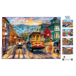 Travel Diary - San Francisco Rise 500 Piece Jigsaw Puzzle (ONLINE ORDER ONLY)