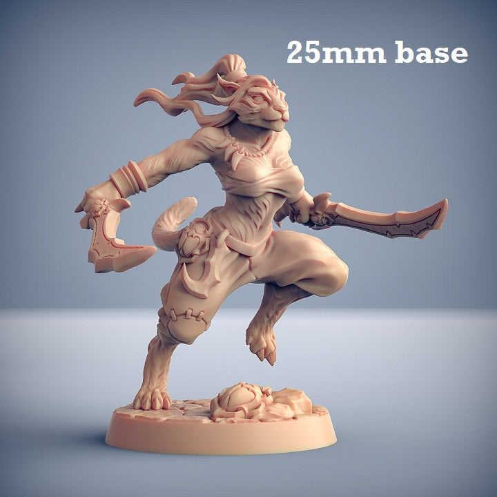 Rakshakin Headhunter: Sculpt F (Female Tabaxi Fighter) (Online Order Only)