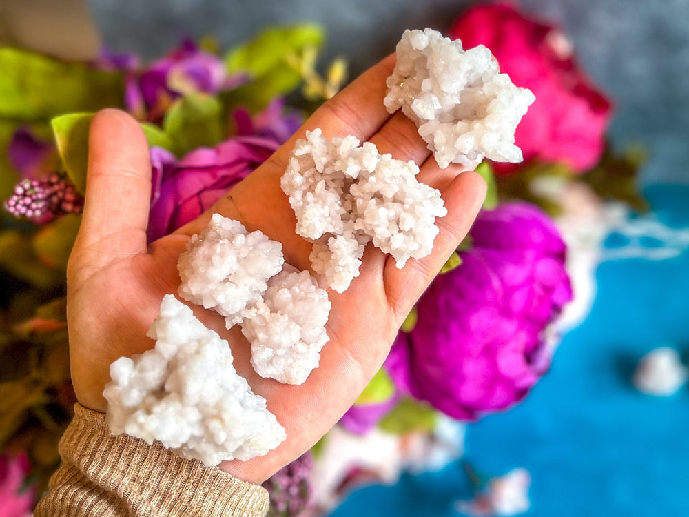 Crystallized Pink Quartz Clusters, RARE Rose Quartz Clusters from Tata Morocco (ONLINE ORDER ONLY)