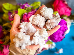 Crystallized Pink Quartz Clusters, RARE Rose Quartz Clusters from Tata Morocco (ONLINE ORDER ONLY)