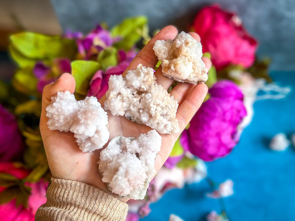 Crystallized Pink Quartz Clusters, RARE Rose Quartz Clusters from Tata Morocco (ONLINE ORDER ONLY)