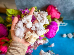 Crystallized Pink Quartz Clusters, RARE Rose Quartz Clusters from Tata Morocco (ONLINE ORDER ONLY)