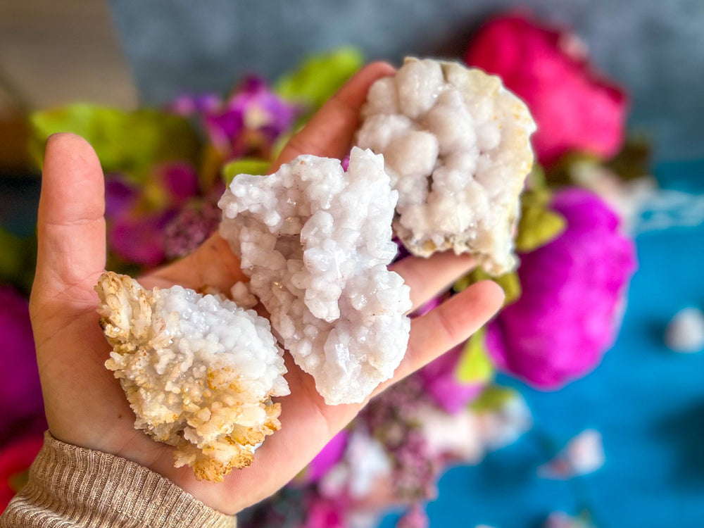 Crystallized Pink Quartz Clusters, RARE Rose Quartz Clusters from Tata Morocco (ONLINE ORDER ONLY)