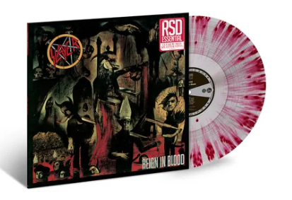 SLAYER - Reign In Blood [RSD Clear Red Splatter] [Vinyl] (ONLINE ORDER ONLY)