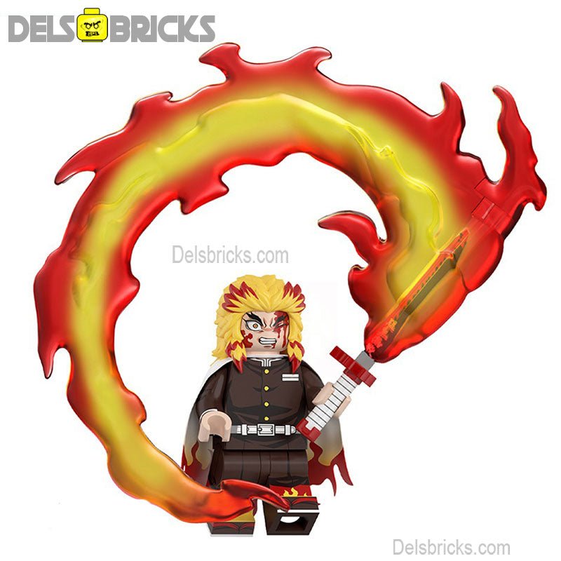 Rengoku Kyoujurou Demon Slayer Anime Lego Minifigures Custom Toys 2 (ONLINE ORDER ONLY)