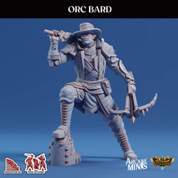 3D Printed Sordane Publishing Arcane Minis Orc Bard Scrapper Pirates Set 28 32mm D&D (Online Only)