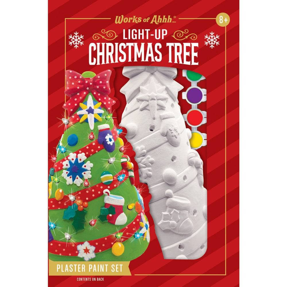 Christmas Tree - 10" Light-Up Plaster Paint Kit