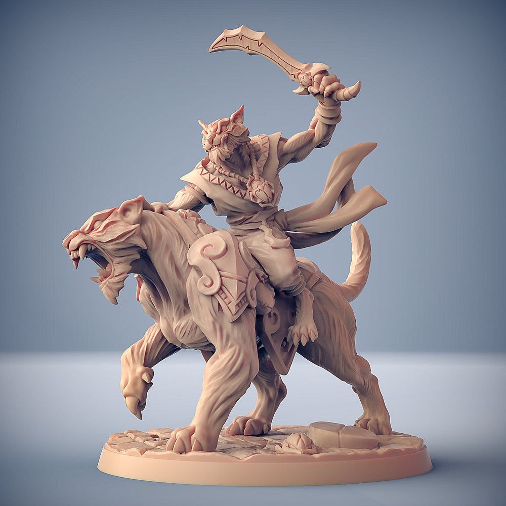 3D Printed Artisan Guild Modular Rakshatiger Riders Rakshakin Headhunters 28mm 32mm (Online Only)