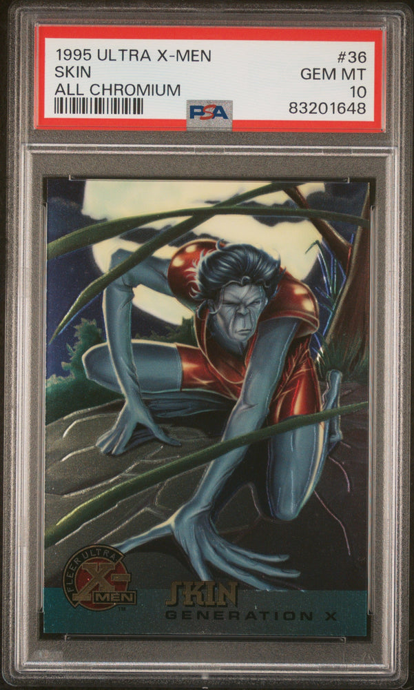 1995 ULTRA X-MEN ALL CHROMIUM SKIN ALL CHROMIUM #36 - PSA 10 (Online Order Only)