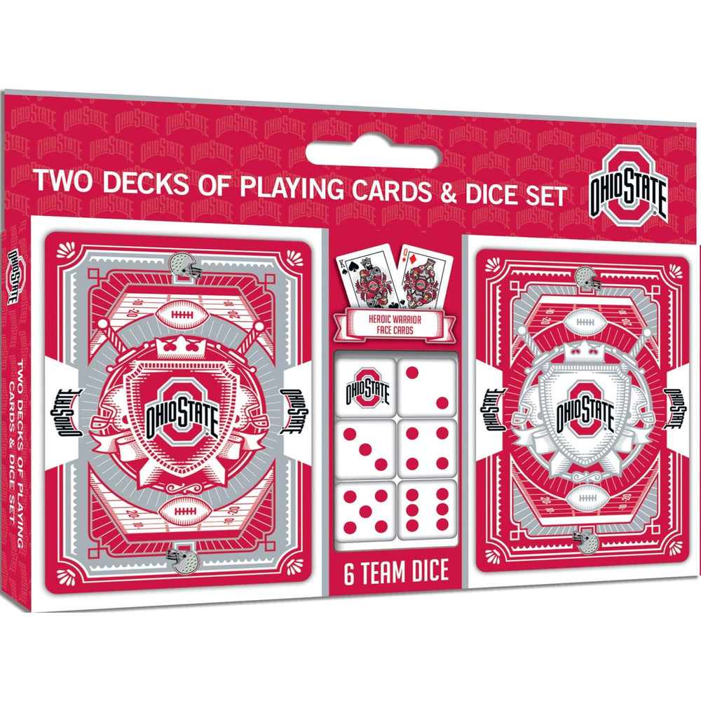 Ohio State Buckeyes - 2-Pack Playing Cards & Dice Set