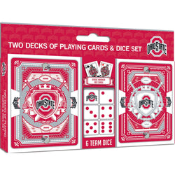 Ohio State Buckeyes - 2-Pack Playing Cards & Dice Set