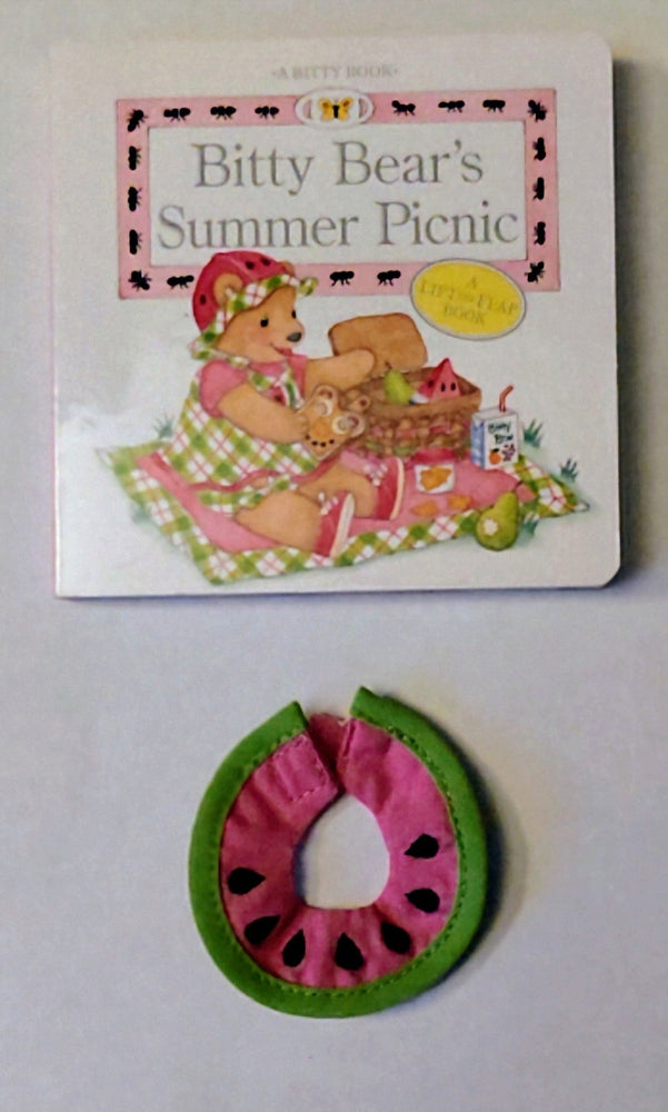 Bitty Bear Summer Picnic Set - Collar and Board Book (ONLINE ORDER ONLY)