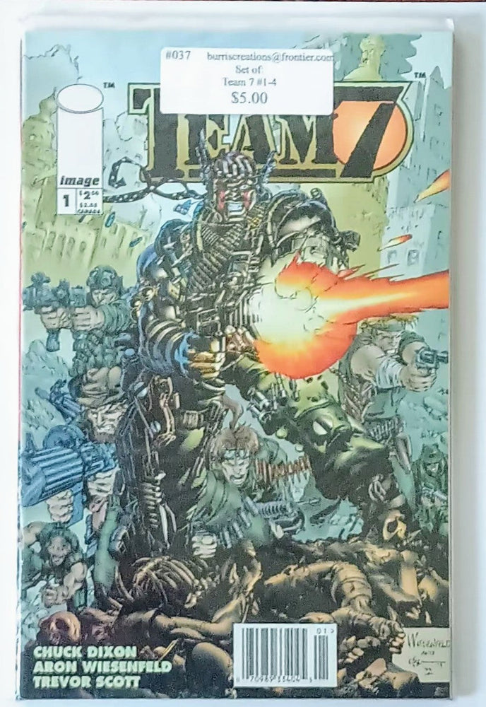 Comic Book Set: Team 7 #1-4, Image Comics (ONLINE ORDER ONLY)