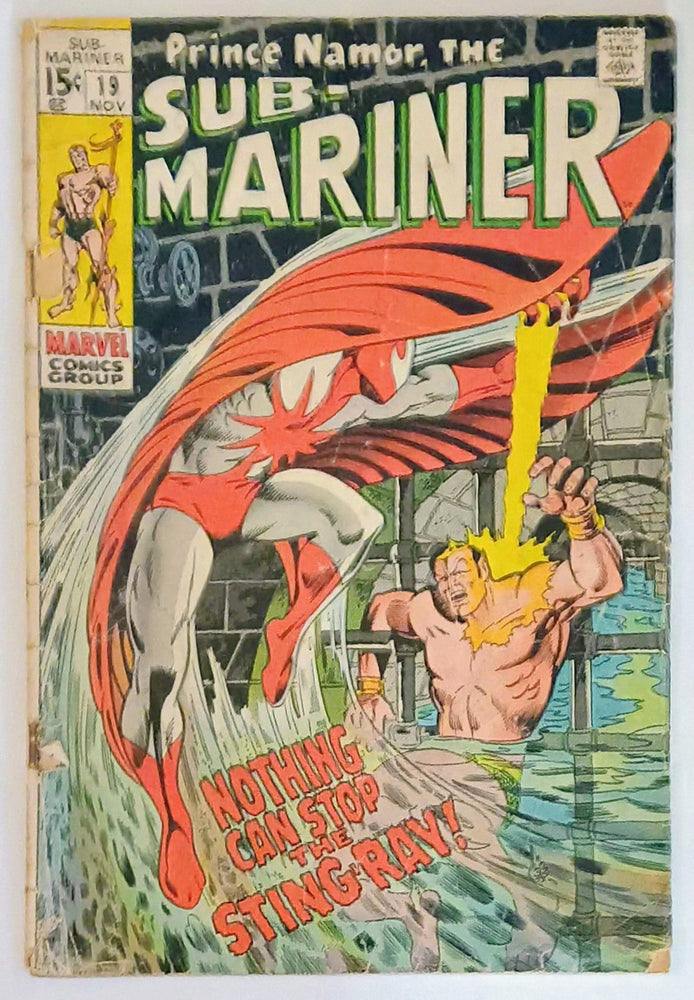 Sub-Mariner #19, Marvel Comics (November 1969, GD+) (ONLINE ORDER ONLY)