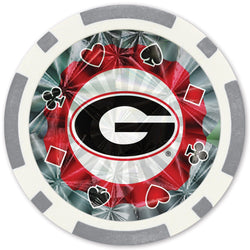 Georgia Bulldogs 20 Piece Poker Chips (ONLINE ORDER ONLY)