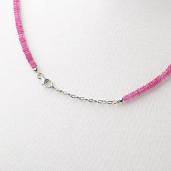 Ruby Plain Heishi Necklace AAA (ONLINE ORDER ONLY)