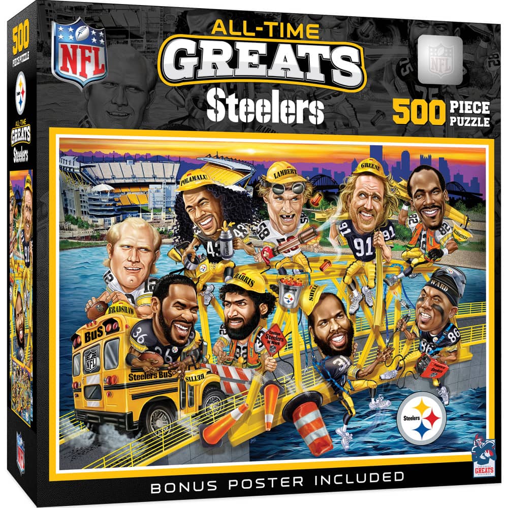 Pittsburgh Steelers - All-Time Greats 500 Piece Jigsaw Puzzle