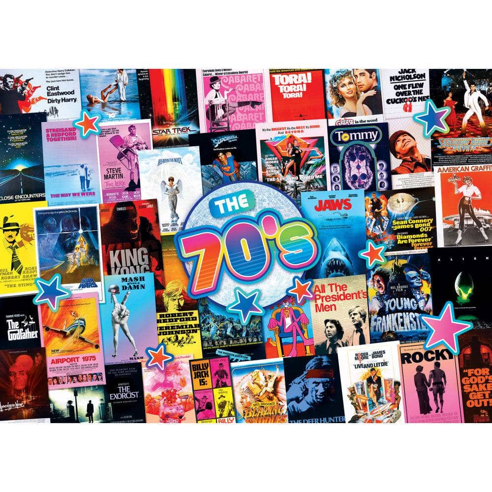 Blockbusters - 70's Movies 1000 Piece Jigsaw Puzzle