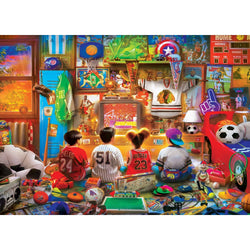 Back in Time - Game Day Hangout 1000 Piece Jigsaw Puzzle (ONLINE ORDER ONLY)