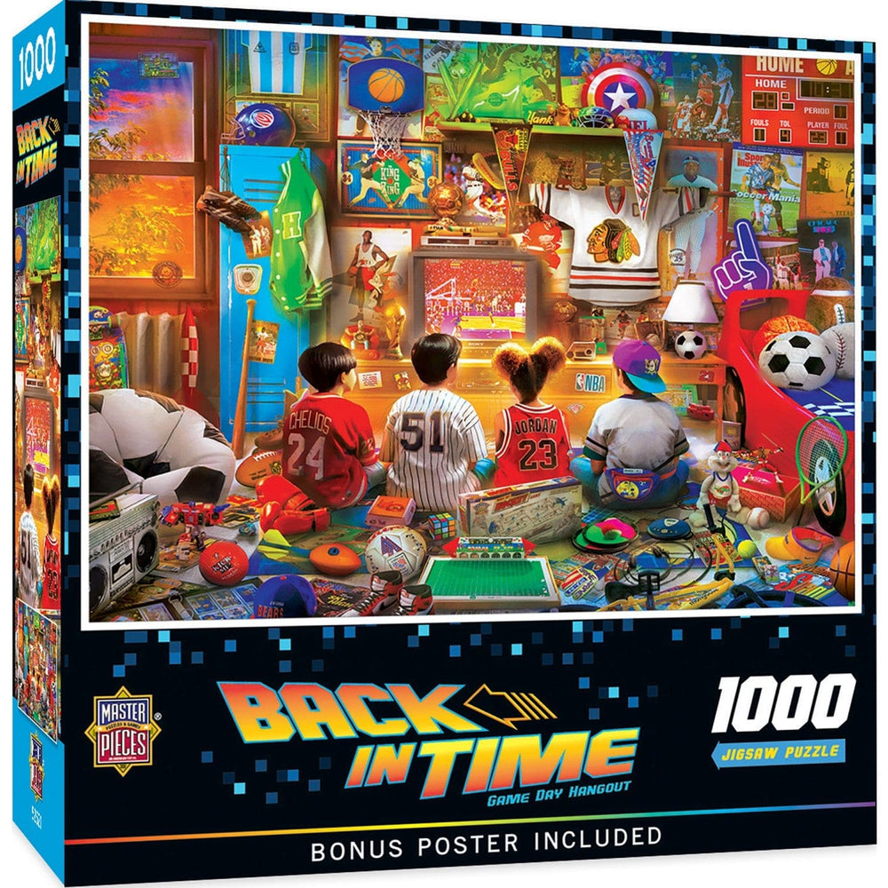 Back in Time - Game Day Hangout 1000 Piece Jigsaw Puzzle (ONLINE ORDER ONLY)