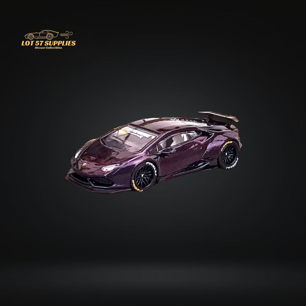 King Model Lamborghini Huracan LP610 LB 1.0 Purple Carbon Fiber 1:64 (ONLINE ORDER ONLY)