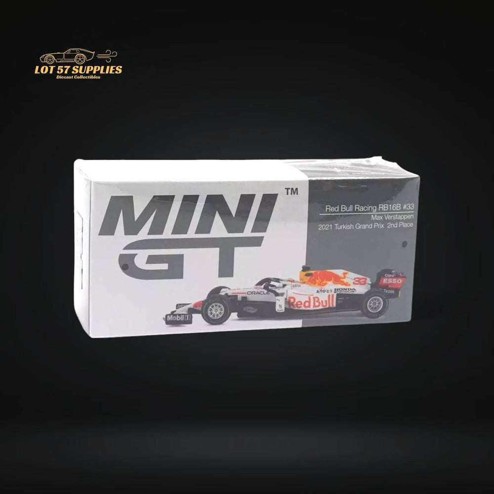 Mini-GT Red Bull RB16B #33 Max Verstappen 2021 Turkish Grand Prix 2nd Place #680 1:64 MGT00680 (ONLINE ORDER ONLY)