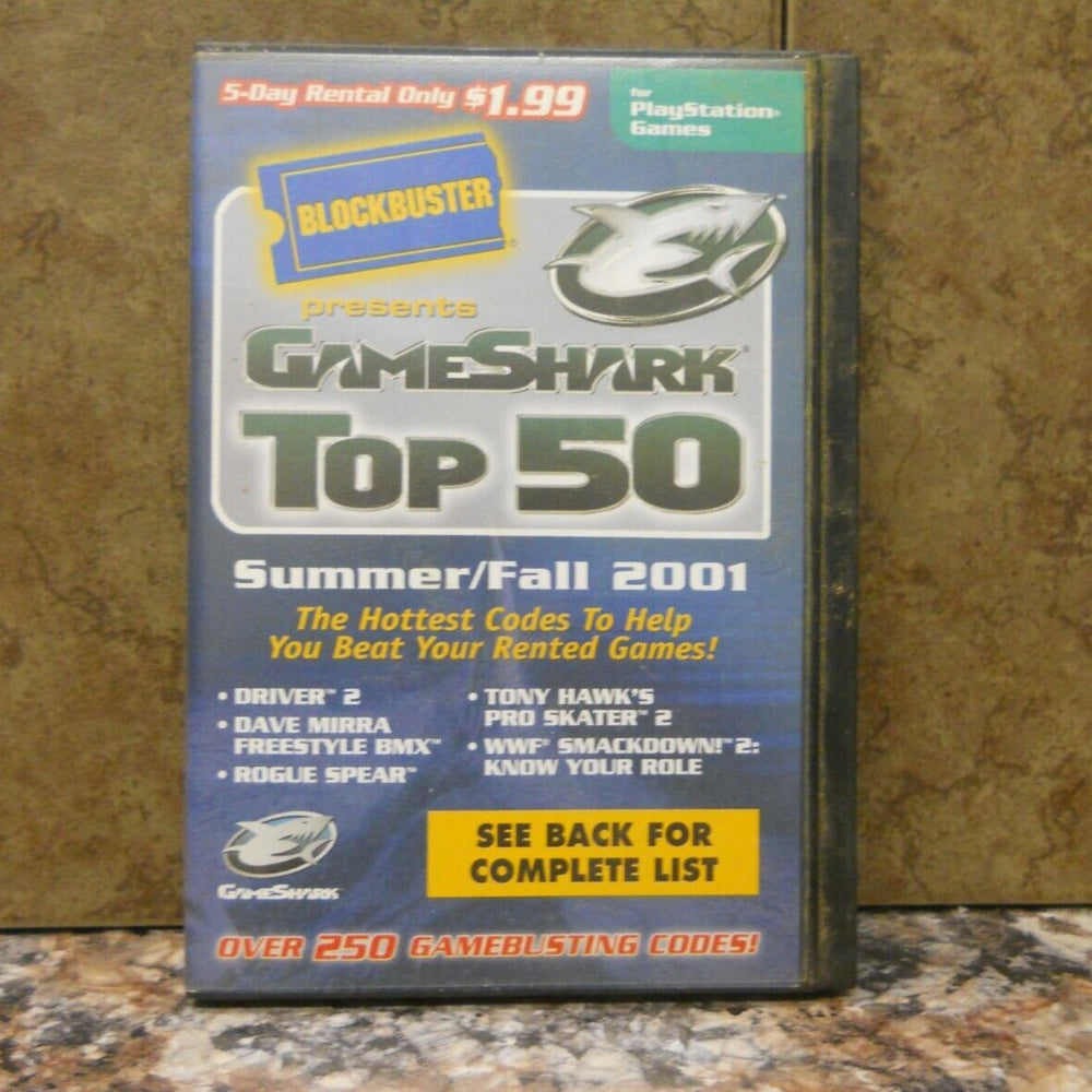 GameShark Top 50 Summer/Fall 2001 (Playstation) (ONLINE ORDER ONLY)