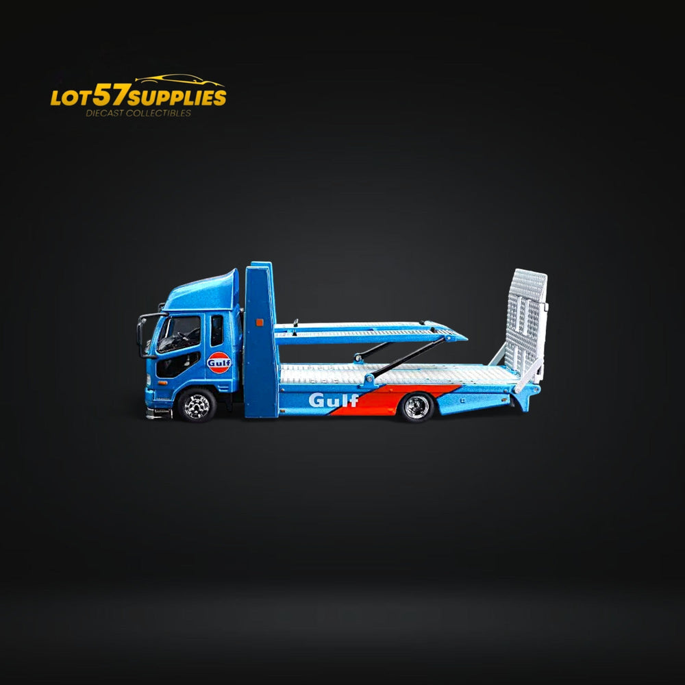 GCD Mitsubishi Fuso Fighter Double-Decker MK2 Transport Truck Gulf Livery 1:64 (ONLINE ORDER ONLY)