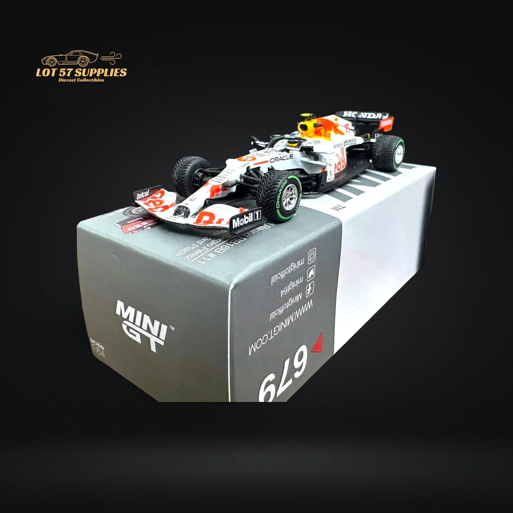 Mini-GT Red Bull RB16B #11 Sergio Pérez 2021 Turkish Grand Prix 3rd Place #679 1:64 MGT00679 (ONLINE ORDER ONLY)