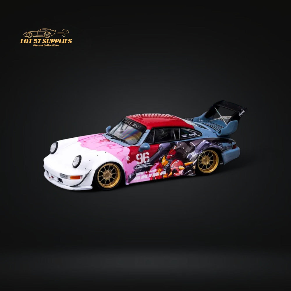 King Model Porsche RWB964 Akiba Mecha livery #96 Gold Rims 1:64 Limited to 499 Pcs (ONLINE ORDER ONLY)