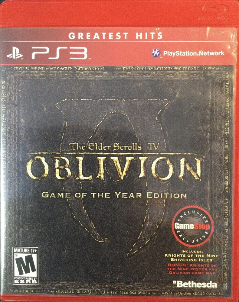 The Elder Scrolls IV: Oblivion Game of the Year Edition (Greatest Hits) (Gamestop Edition) (Playstation 3) (Online Order Only)