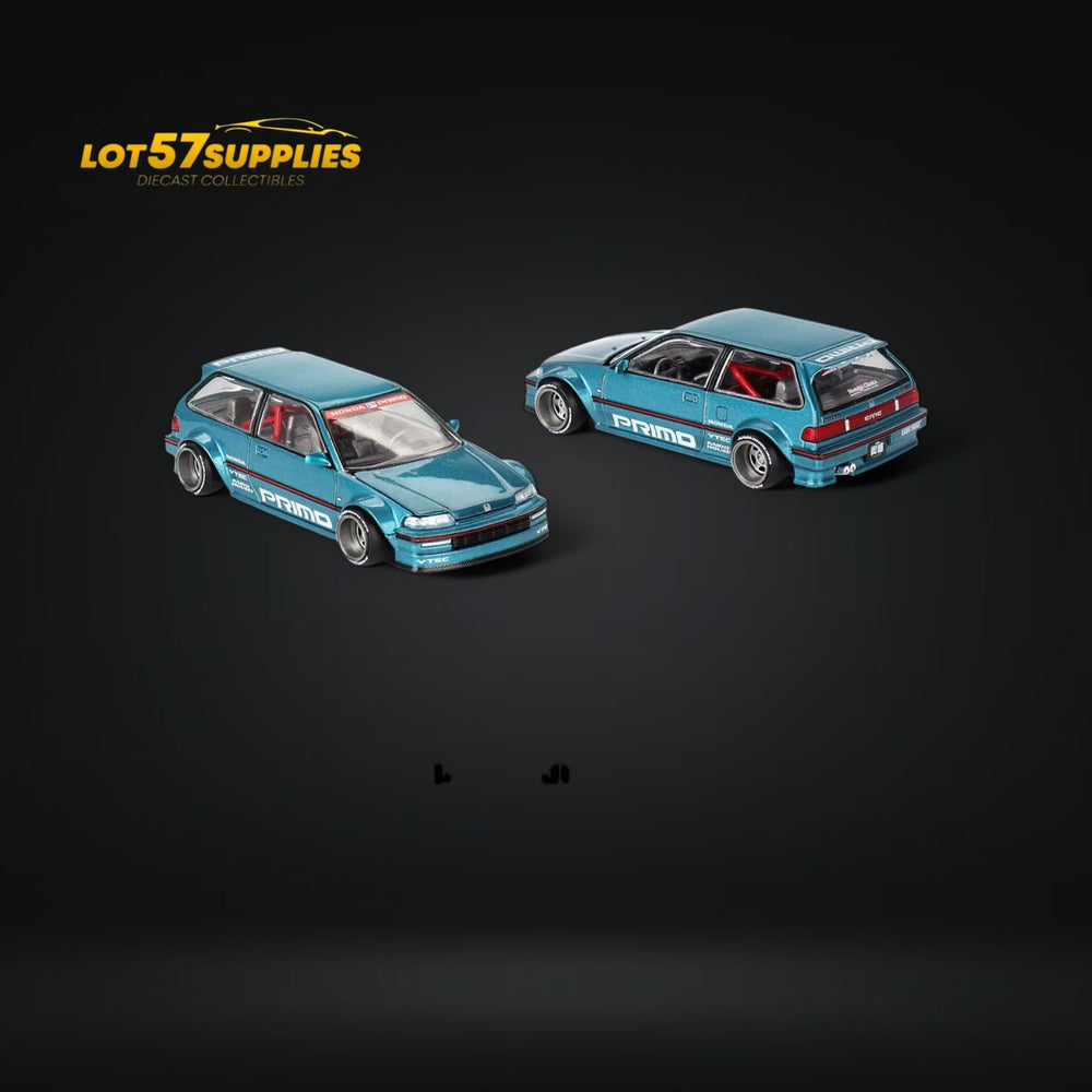 Mini GT x Kaido House Honda Civic EF Tahitian Green V1 1:64 KHMG126 (ONLINE ORDER ONLY)