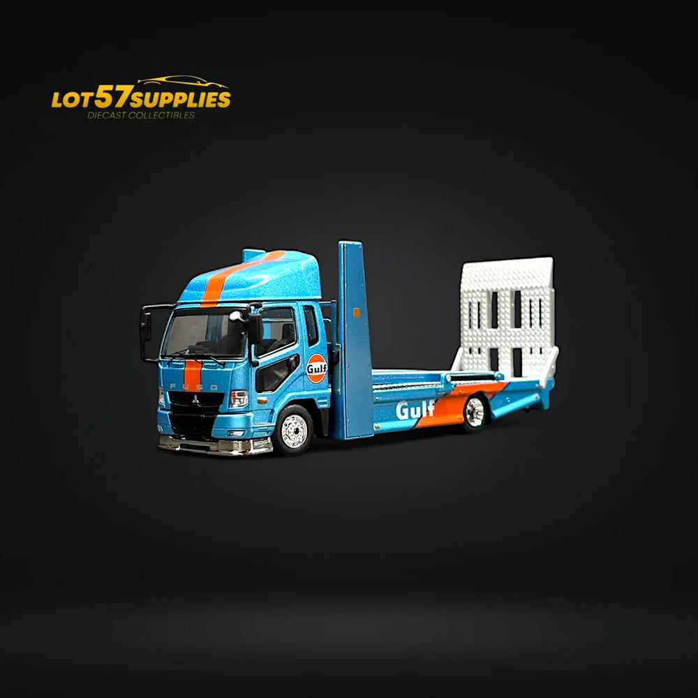 GCD Mitsubishi Fuso Fighter Double-Decker MK2 Transport Truck Gulf Livery 1:64 (ONLINE ORDER ONLY)