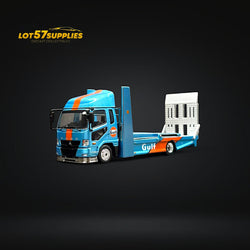 GCD Mitsubishi Fuso Fighter Double-Decker MK2 Transport Truck Gulf Livery 1:64 (ONLINE ORDER ONLY)