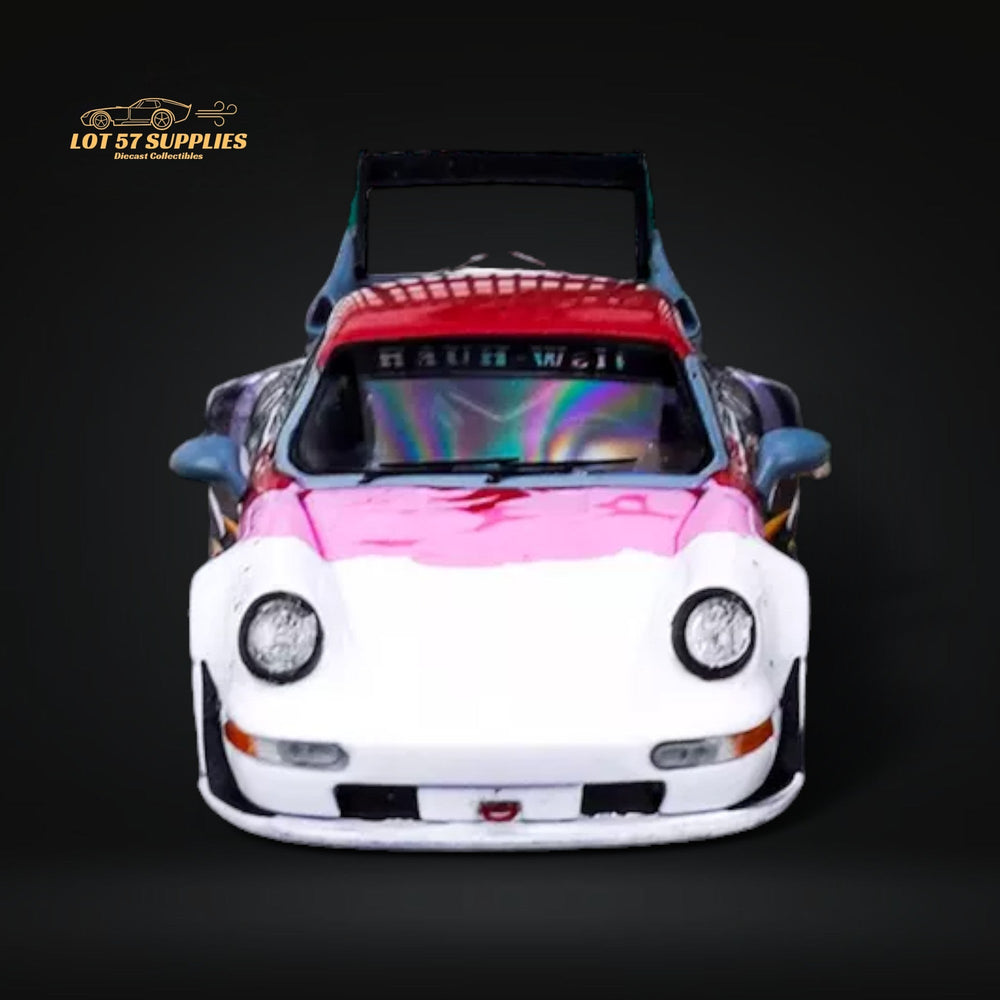 King Model Porsche RWB964 Akiba Mecha livery #96 Gold Rims 1:64 Limited to 499 Pcs (ONLINE ORDER ONLY)