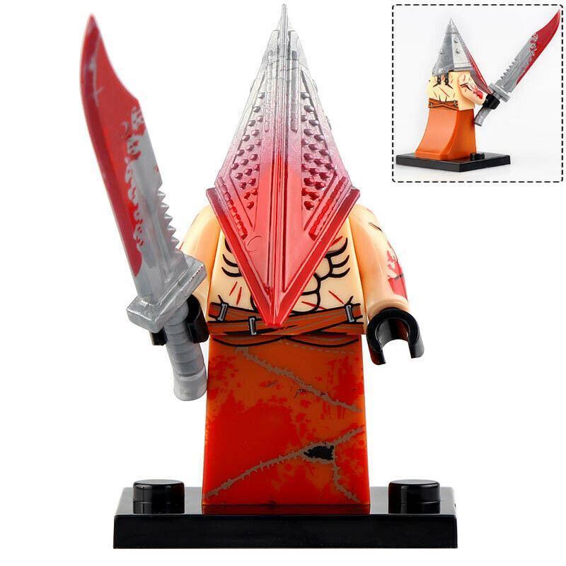 Red Pyramid Head Silent Hill Lego Minifigures Custom Horror Toys (ONLINE ORDER ONLY)