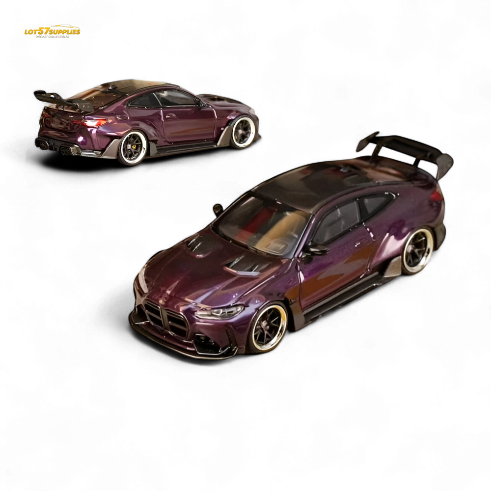 Street Weapon BMW M4 G82 Widebody - Dark Purple Special Edition 1:64 (ONLINE ORDER ONLY)