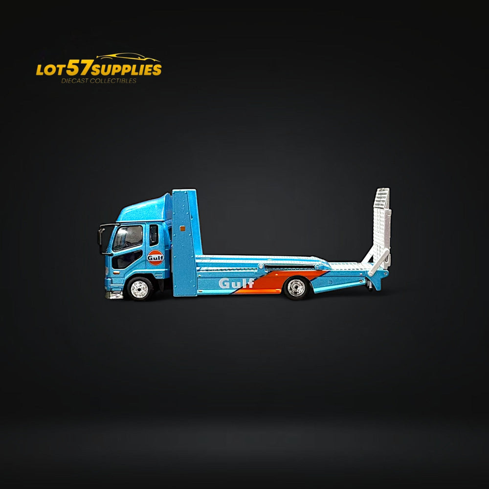 GCD Mitsubishi Fuso Fighter Double-Decker MK2 Transport Truck Gulf Livery 1:64 (ONLINE ORDER ONLY)
