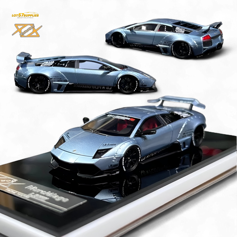 Error404 Lamborghini Murcielago LBWK - Ice Blue Low Tail 1:64 (ONLINE ORDER ONLY)