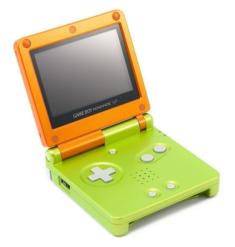 Lime & Orange Gameboy Advance SP (Gameboy Advance) (ONLINE ORDER ONLY)