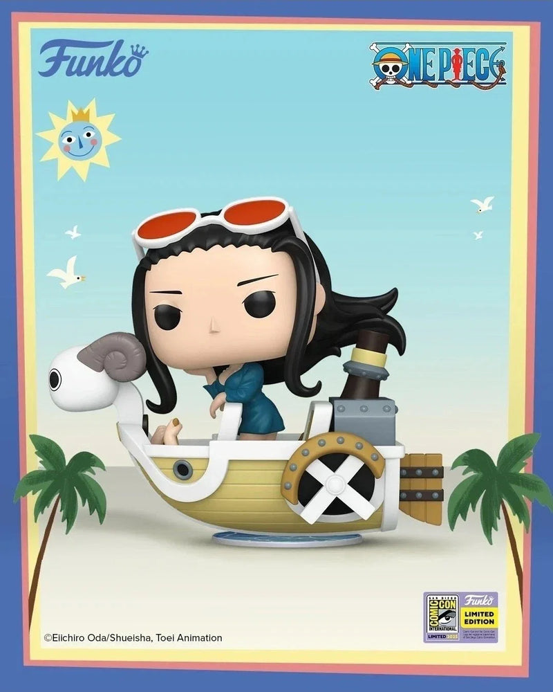 SDCC 2025 Convention Exclusive: Pop! Rides One Piece Nico Robin with Mini Merry II (ONLINE ORDER ONLY)